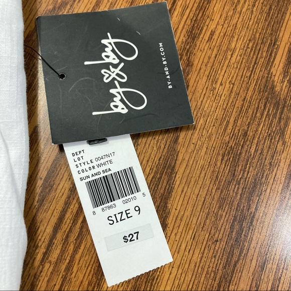 ❤️‍🔥 (5/20) By & By White Shorts Size 9 - Picture 5 of 6